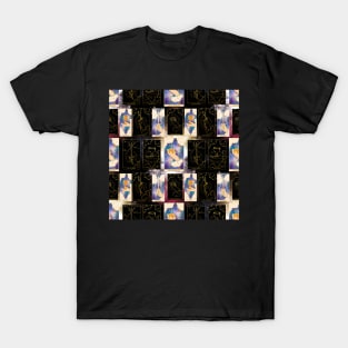 Tarot Card Pattern - Minor Arcana - Suit of Aces T-Shirt